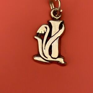 .925 Letter I Sterling Silver Jewelry Charm #vintage #ornate